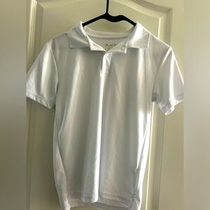 Kids white polo short sleeve